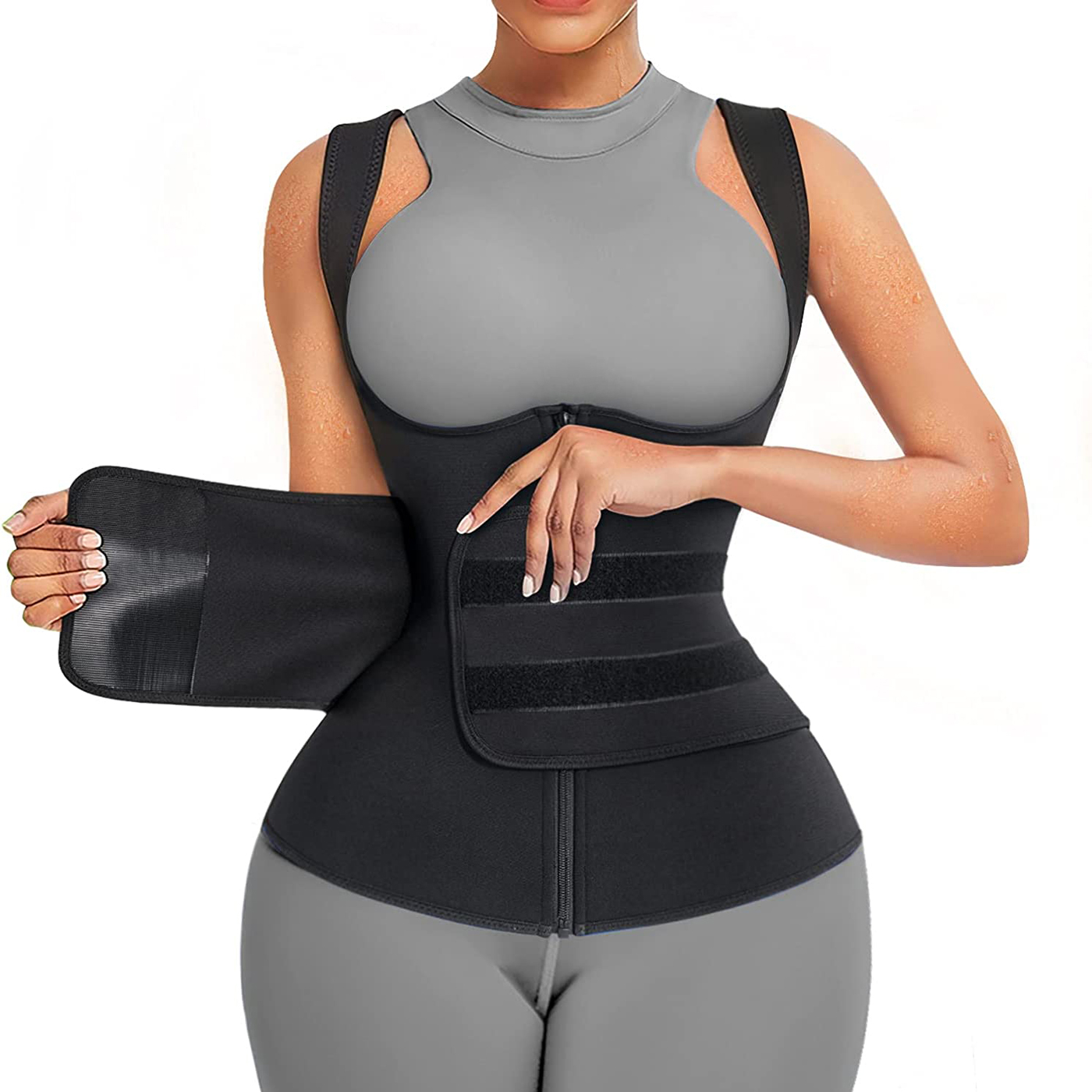 بدلة ساونا نيوبرين للنساء، ستر - مراجعة Sweat Waist Trainer Belt Neoprene وسعره